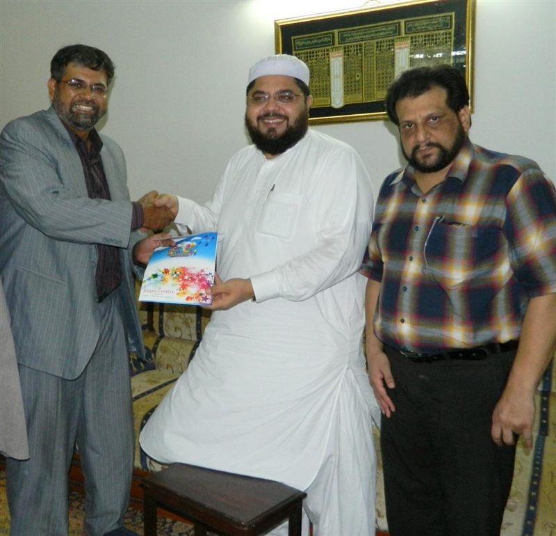 Karachi Manshiyat Hospital leadership meeting a community guest